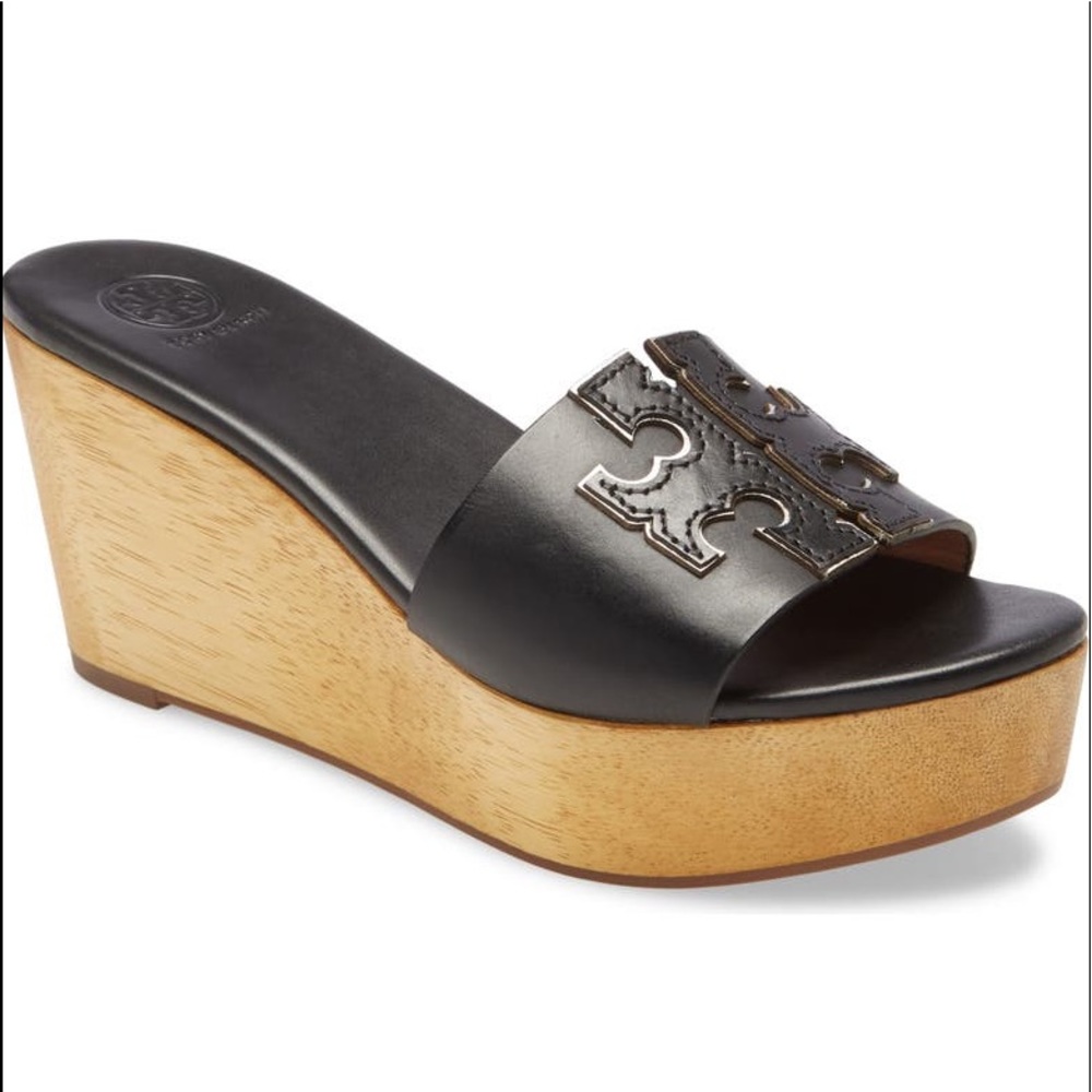 Tory Burch Black Ines Slide - Size 6.5